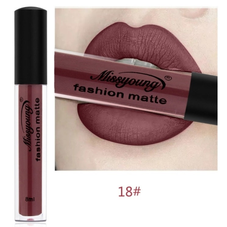 Lip Gloss Liquid Lipstick Non-Stick Cup Matte Makeup Lip Gloss Liquid Lipstick Non-Stick Cup Matte Makeup